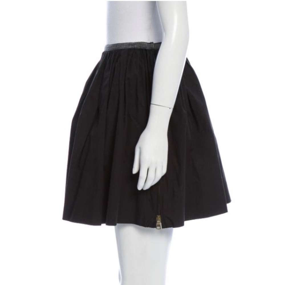 Proenza Schouler Mini Pleated Black Skirt